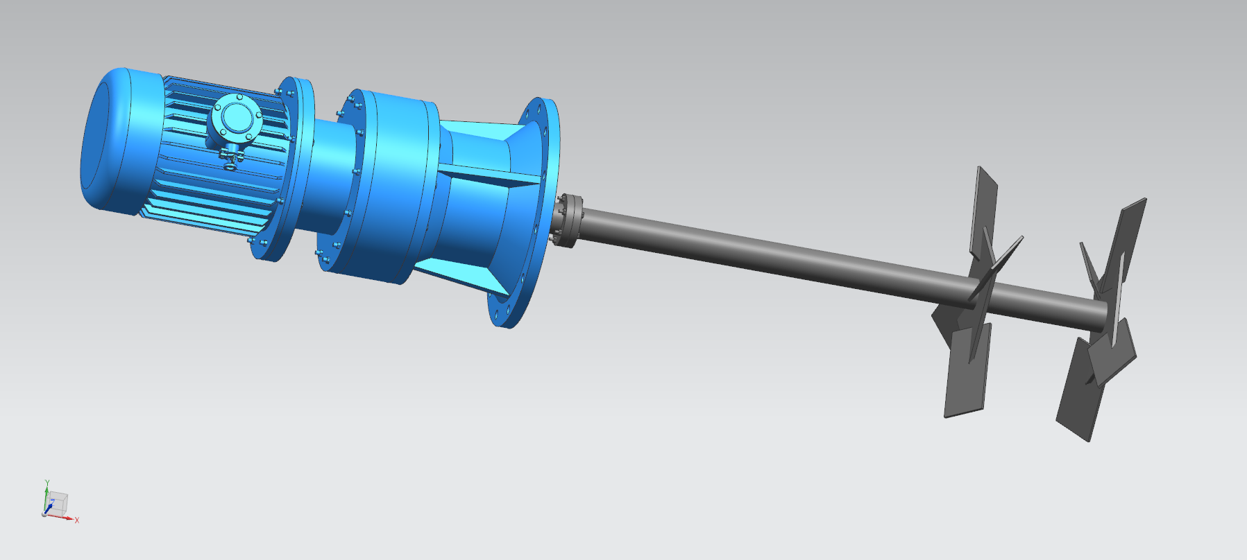 Reaction tank slurry agitator